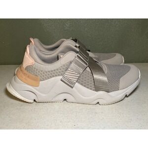 Sorel Women's Kinetic Gray Athletic Slip On Sneakers NL4149-081 - Sz 8